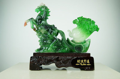 【【特价】树脂摆件/财运亨通II/工艺礼品/装饰摆件/美观大气】价格,厂家,图片,塑料、树脂工艺品,浙江齐鲁电子科技发展-
